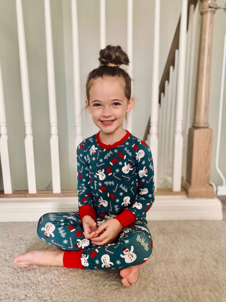 fawn & fold - Wholesale Sleepwear Set - Kids - Jolly Snowman Two Piece