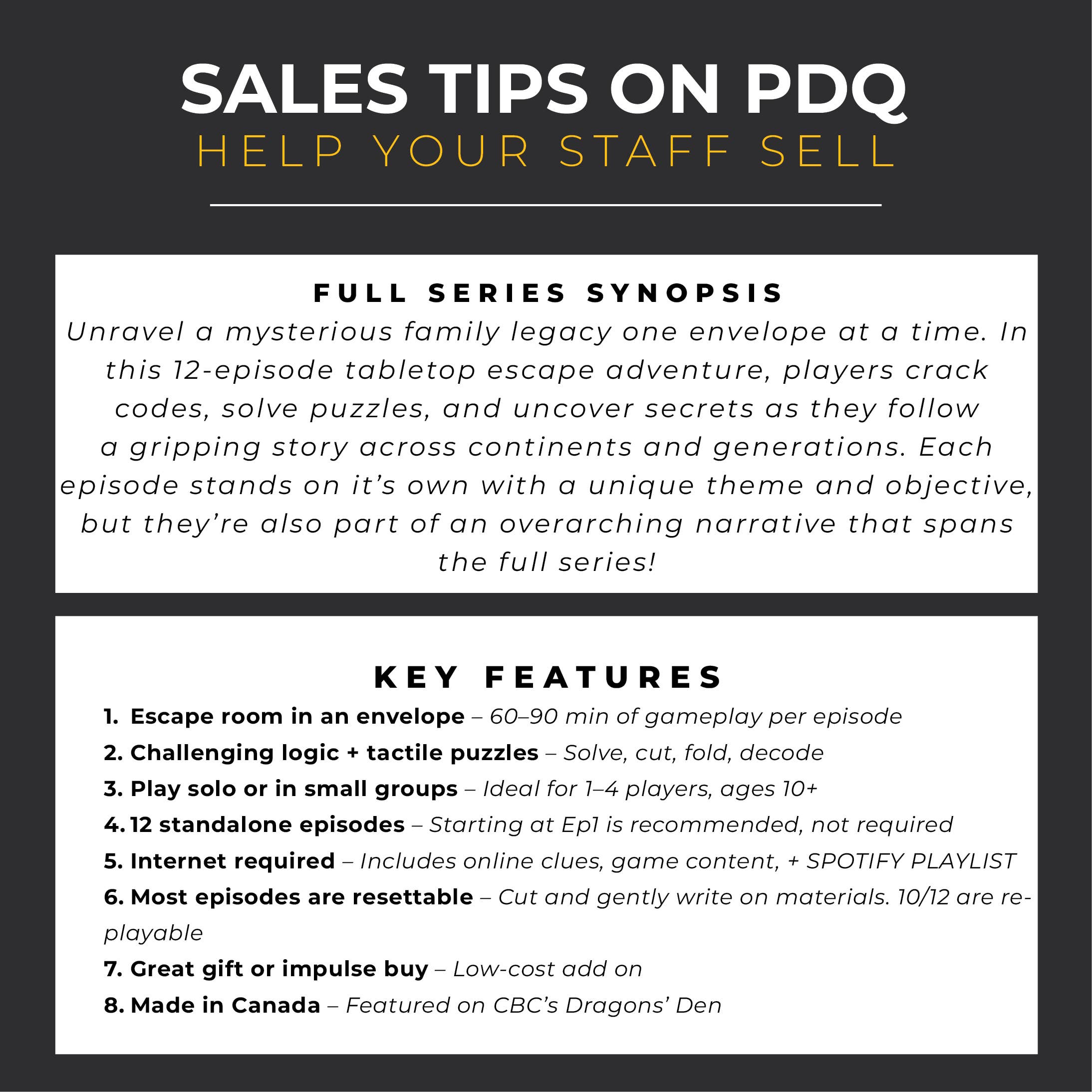 Escape Mail - Wholesale Board Game - Family Secrets Retail Starter Set11