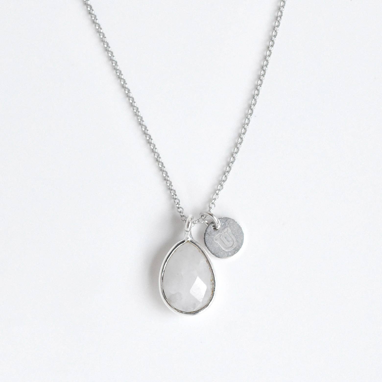 FELIX Z DESIGNS – Colar pingente/pendente por atacado – 925 Silver Letter Tag (pacote de 5) - PRATA4