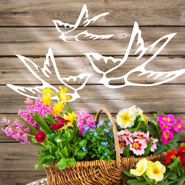 White Barn Decor - Wholesale Wall Accent - Swallows