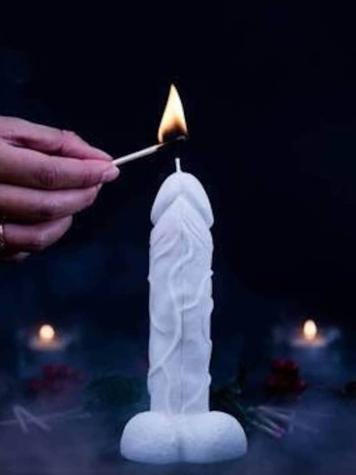 Kerze „Big Dick Energy“ für den Großhandel von High Wax Candle Co.