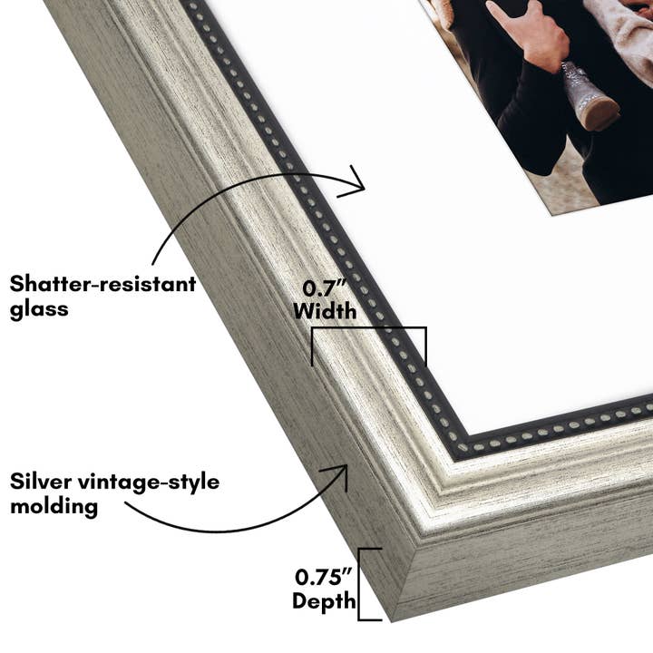 Americanflat - Wholesale Picture Frame - Americanflat Vintage Picture Frame with Mat with Glass10