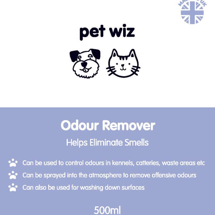 Pet Wiz – wholesale Pet deodorising spray – Odour Remover - 500ml1