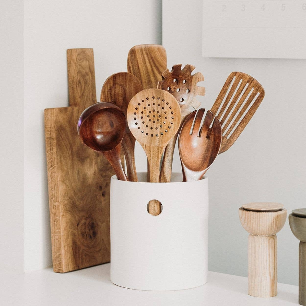 So At Nature - Vente Assortiment d'ustensiles de cuisine - Ensemble de 7 ustensiles de cuisine en bois2