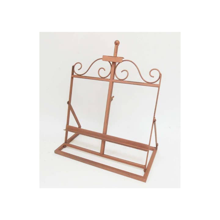 Concepts CopperScroll 11x6 Decorative Metal Book Easel for wholesale by Concepts In Time