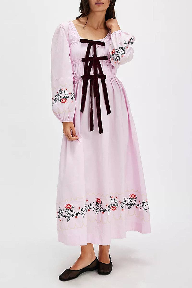 Mccolin – Großhandel Kleid – Damen – Gingham-Kleid mit Puffärmeln im Casual-Stil6