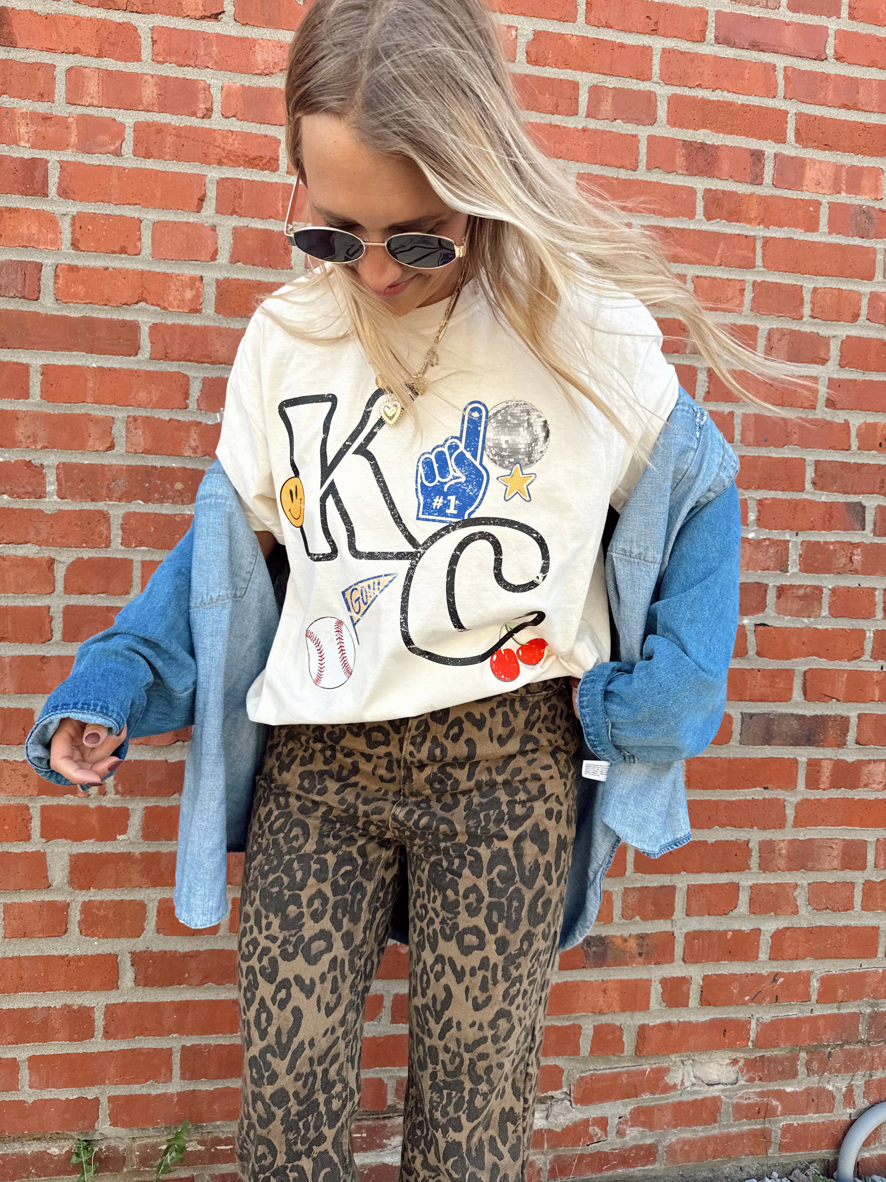 Jules Co - Vente T-shirt sérigraphié – femme - T-shirt KC Icone | Bleu2