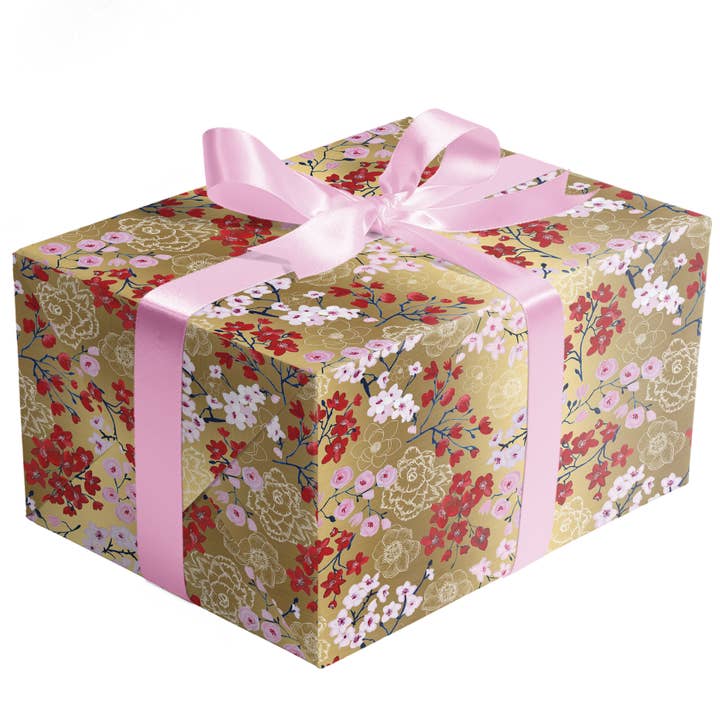 Jillson & Roberts - Wholesale Wrapping Paper Roll - Drifting Blossoms Gift Wrap - Roll CLOSEOUT1