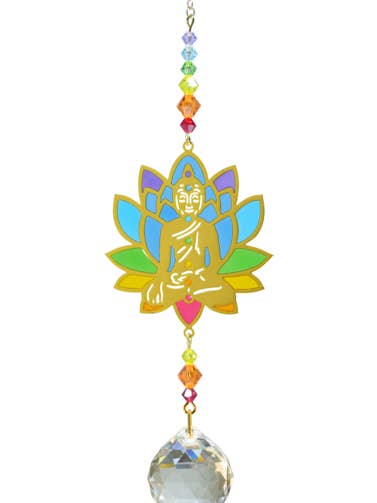 Crystal Dreams Boeddha - Regenboog voor wholesale door Wild Things Gifts Ltd