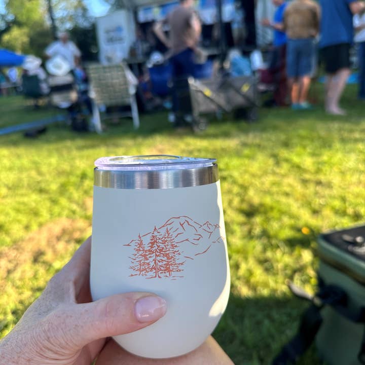 Conundrum Snacks – wholesale Insulated mug/tumbler – Wine Tumbler - 12 oz1