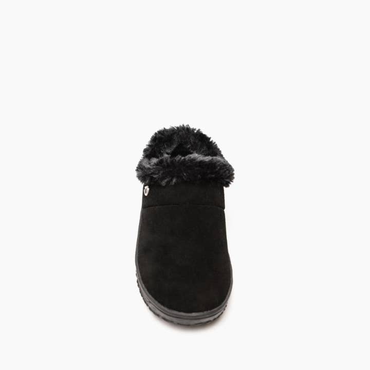 Minnetonka - Wholesale Slippers - Women's - Women's Emerson Water Resitant Suede Cozy Lined Clog Shoe6
