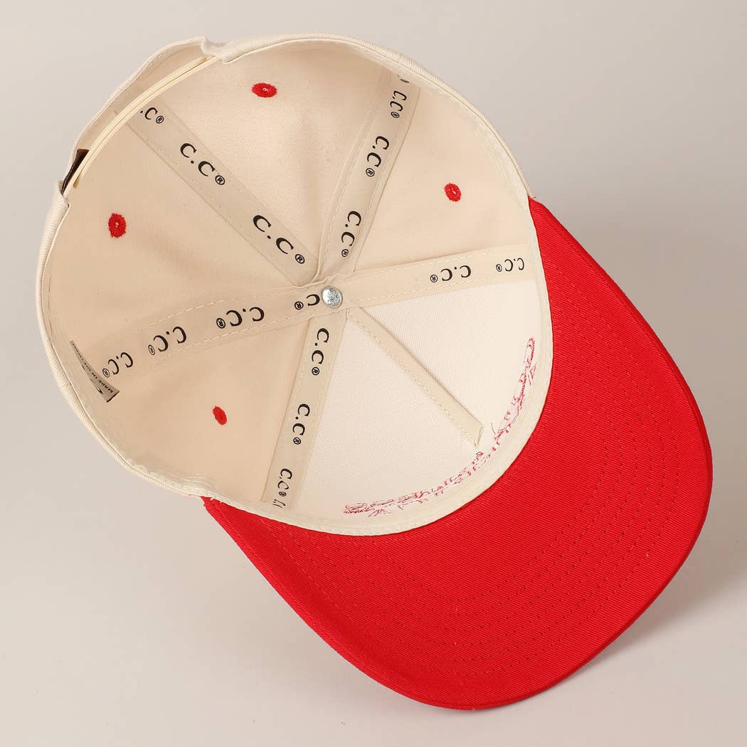 Fashion City - Wholesale Baseball Cap - Unisex - God Bless America Embroidered Two-Tone Canvas Cap12