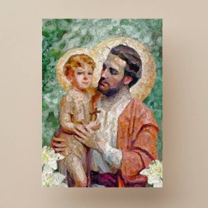 St. Joseph and Jesus Among the Lilies Print and other Purchase Wholesale st joseph medal. Free Returns & Net 60 Terms on Faire trending on Faire.