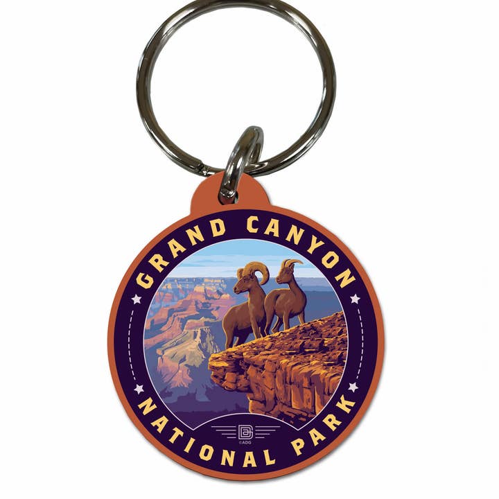 Grand Canyon NP Bright Angel Trail Circle Wood KR for wholesale by Tourist Courts