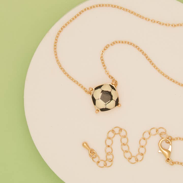 SP Sophia Collection - Wholesale Pendant/Charm Necklace - Gameday Cushion Cut Charm Pendant Necklace 1