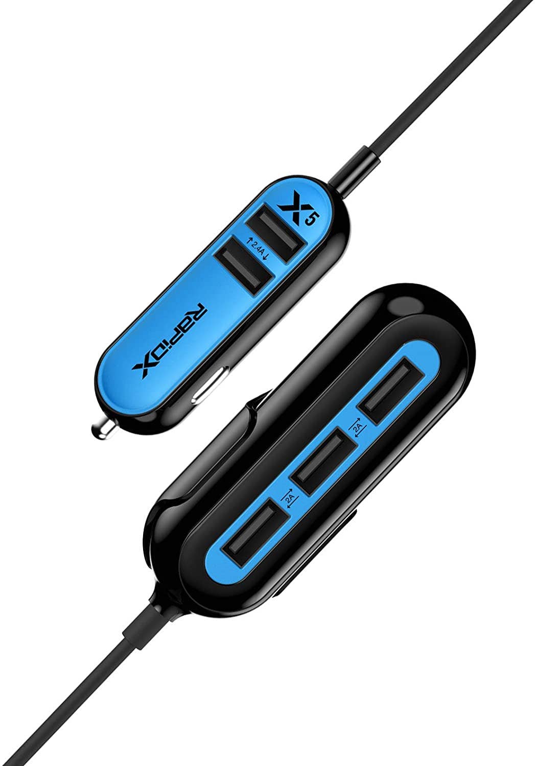 Tech Trendz - Wholesale Portable Charger - 5 USB Port Car Charger2