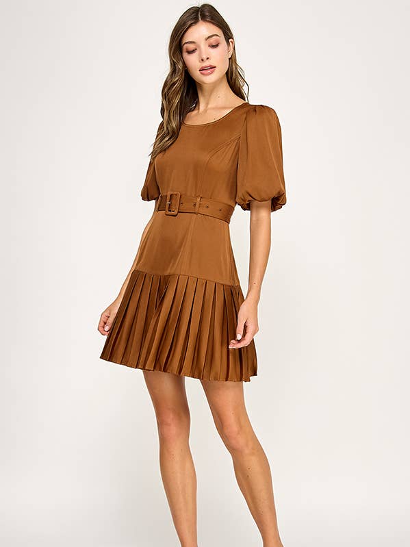 Solid Short Elegant Pleated Dress and other Purchase Wholesale pleated. Free Returns & Net 60 Terms on Faire trending on Faire.