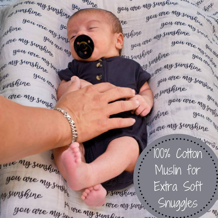 LollyBanks - Wholesale Swaddle - Baby - You Are My Sunshine Baby Swaddle Blanket