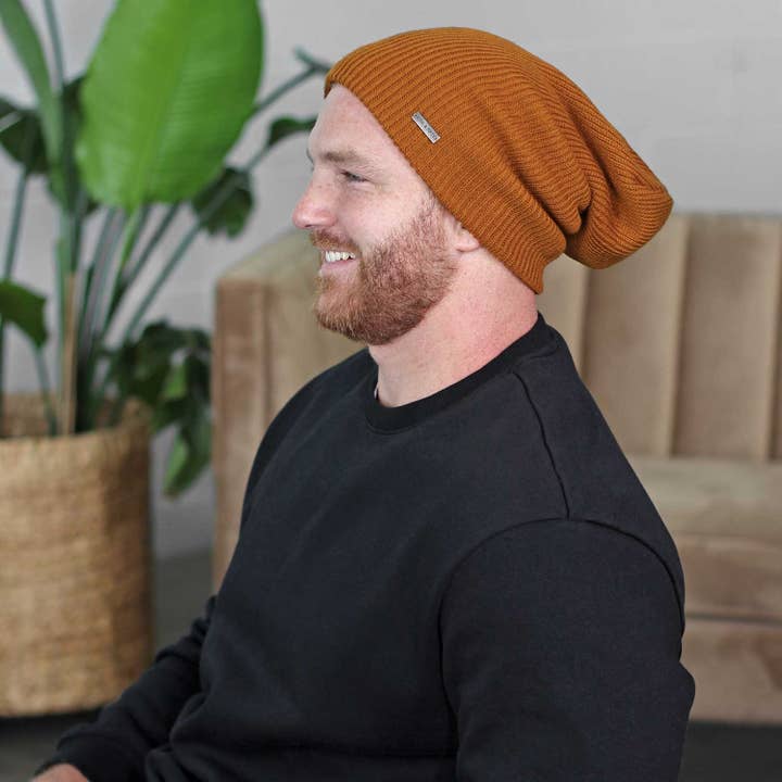 Mens Slouchy Beanie - The Forte XL for wholesale by King & Fifth Supply Co
