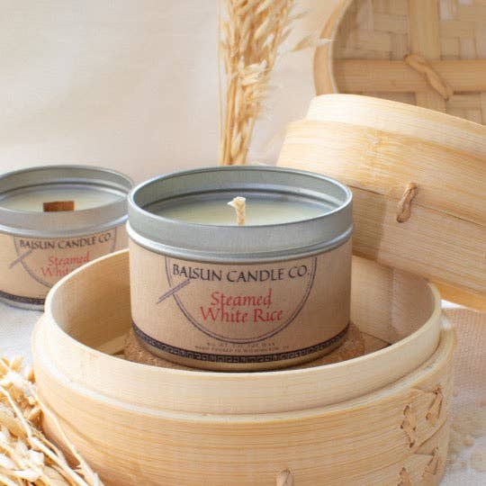 Baisun Candle Co. - Wholesale Travel Candles - Steamed White Rice- Scented Candle4