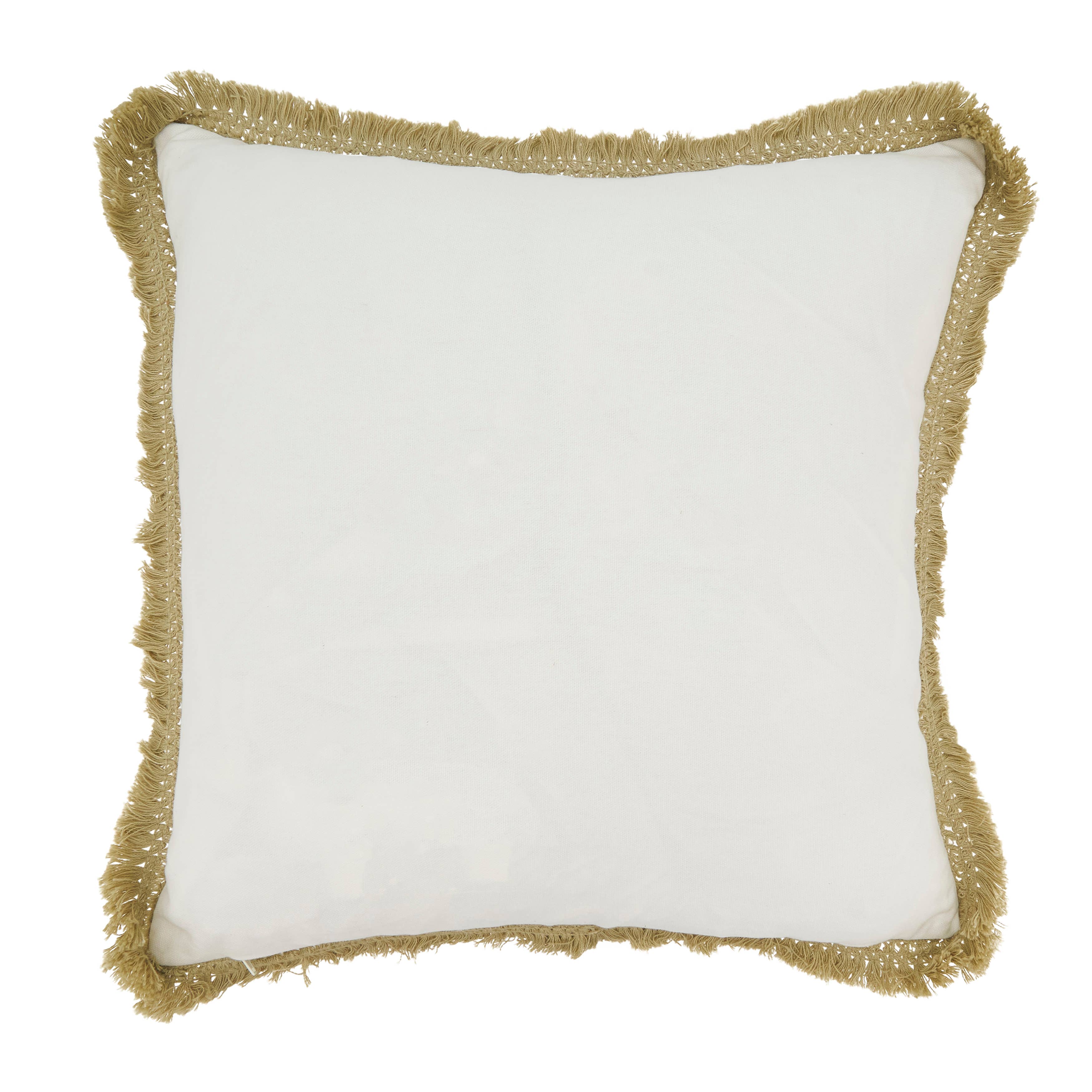 Blue Coastal Embroidered Palm Tree Pillow for wholesale on Faire1