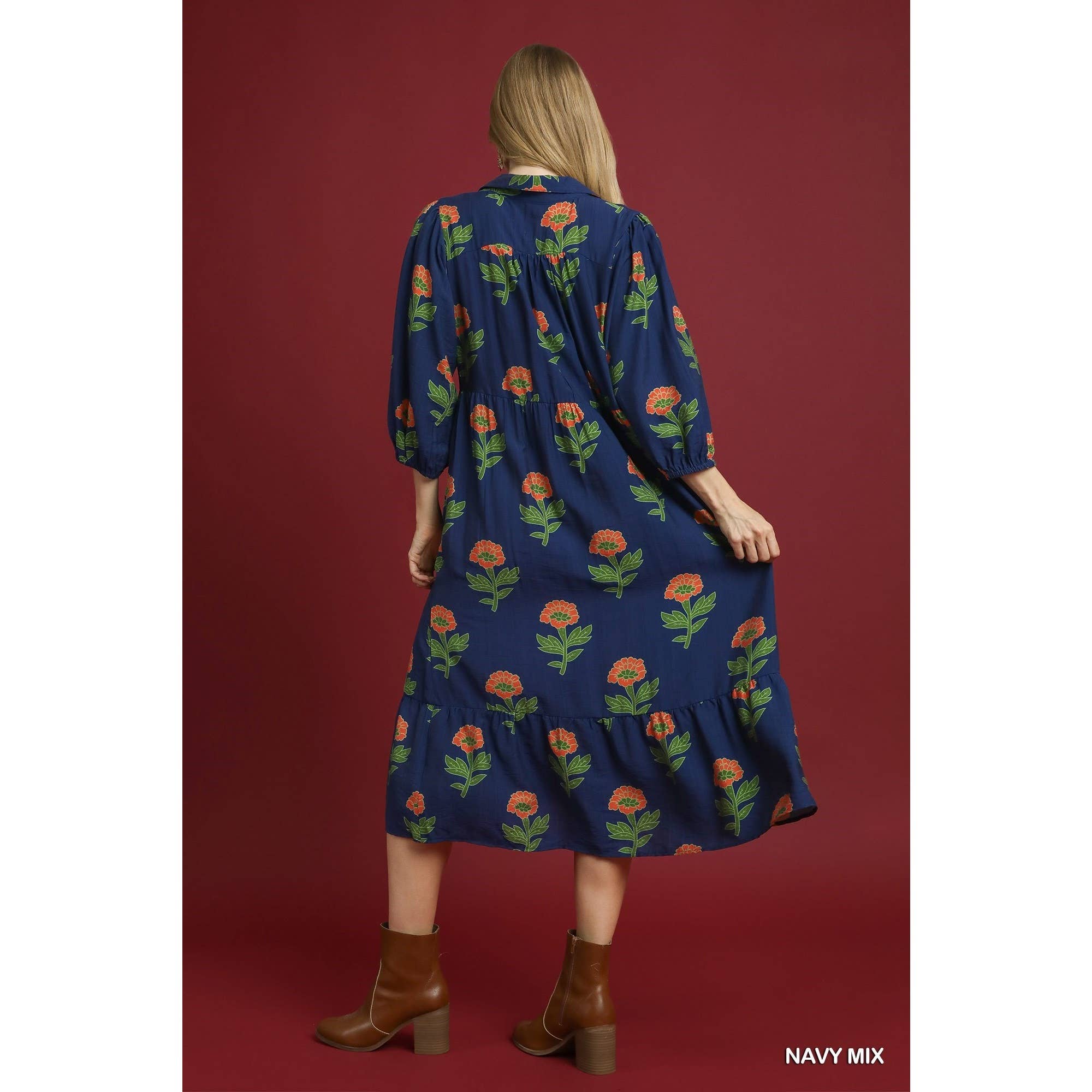 STYLE USA - Wholesale Jurk - Dames - Maxi jurk met bloemenprint3