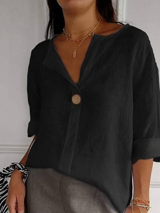 Fashion Combination - Wholesale Blouse - Women's - coastal breeze linen blouse1