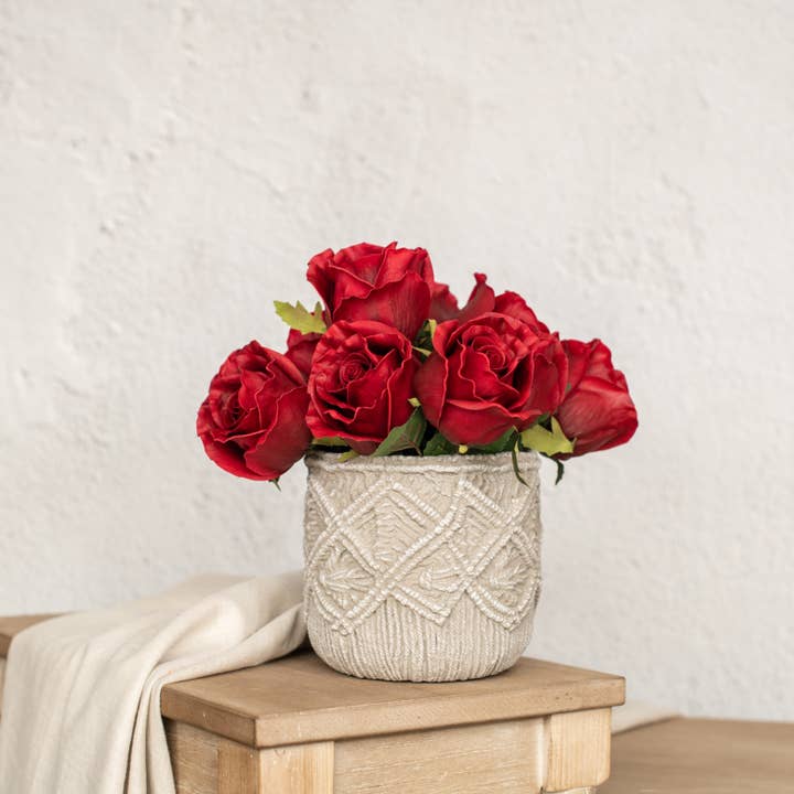 Tallo de capullo de rosa roja de 23" para venta al por mayor de Ragon House