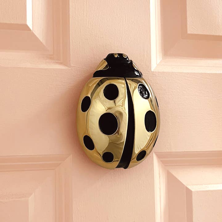 Gold Ladybug Door Knocker for wholesale on Faire1