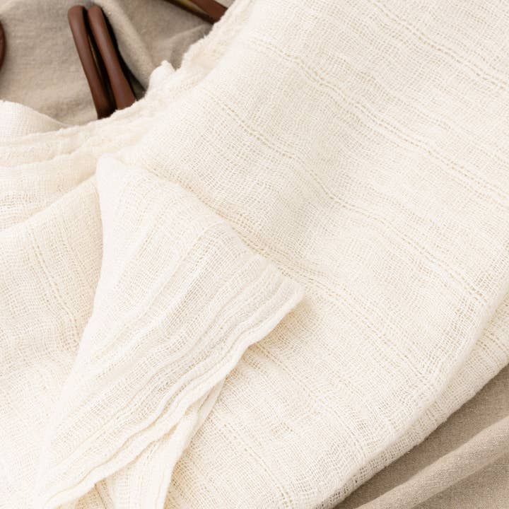 Ivory Aira Linen Curtain for wholesale on Faire4