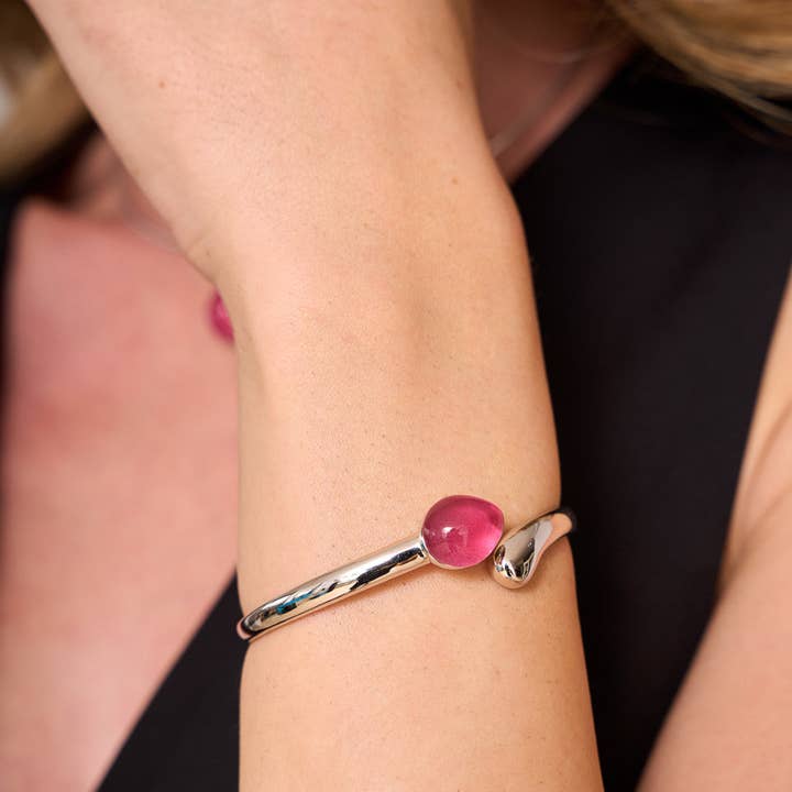 Argent Basic - Vendita all'ingrosso Bracciale a polsino - SLAVE AVA FUCSIA