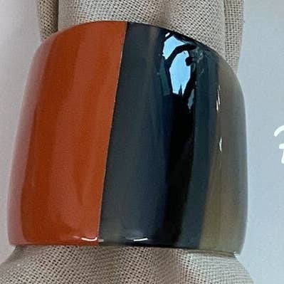 Hala Design - Wholesale Napkin Ring - Lacquered Buffalo Horn Napkin Ring1