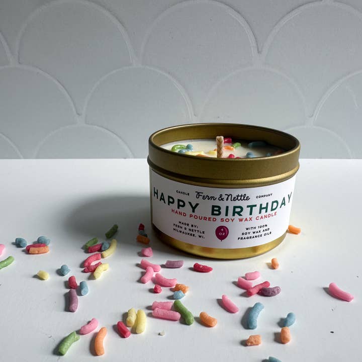 Fern and Nettle - Wholesale Travel Candles - Happy Birthday Candle2