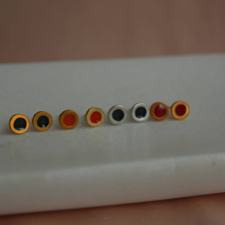 North & South jewelry – Engroshandel Ørestikkere – mini farve øreringe, emalje stud øreringe,2