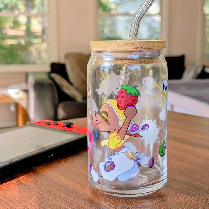 Frye Splatfest glass cup || Splatoon 3 for wholesale by Kittygorian