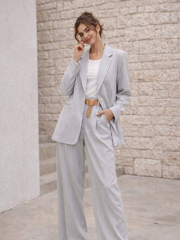 Striped blazer 97305 for wholesale by L.STEVEN