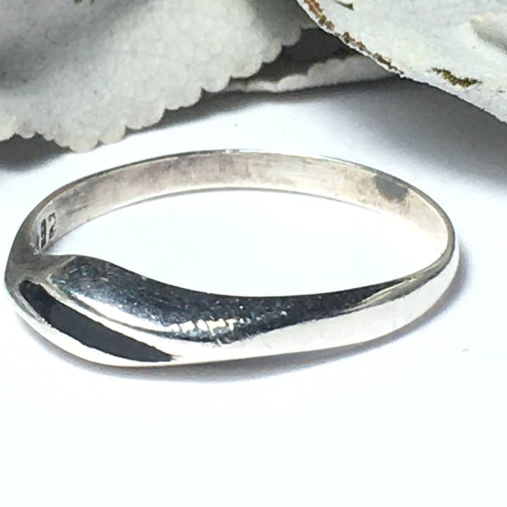 Sterlingsølv Onyx Ring (Størrelse 7-1/4) for engroshandel hos Wildheart Crystals