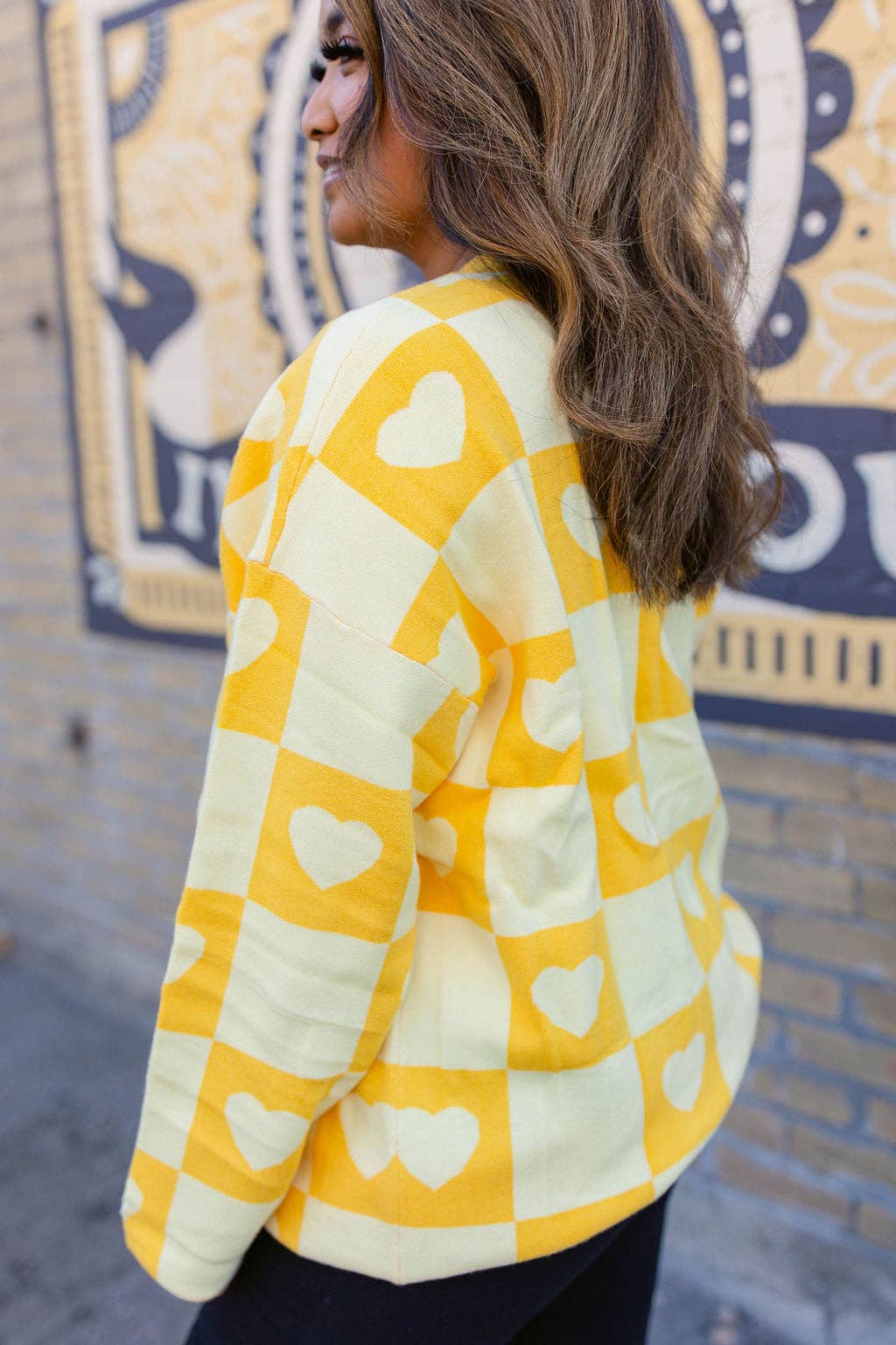 Taby Originals - Wholesale Cardigan - Women's - TABY ORIGINAL: Radical Self Love Cardigan In YELLOW*** Sizes XS-5X!***22