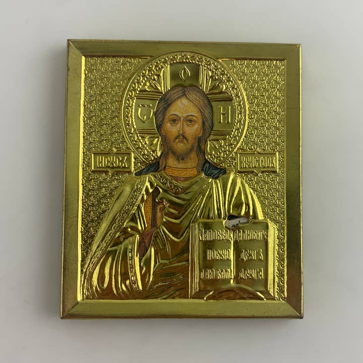 Icono 3D impreso vintage con superposición de metal para venta al por mayor de Golden Cockerel