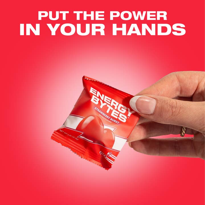 Energy Bytes - Wholesale Oral supplement/vitamin - Energy Bytes Caffeine Gummies | Strawberry Burst | 12-Pack1