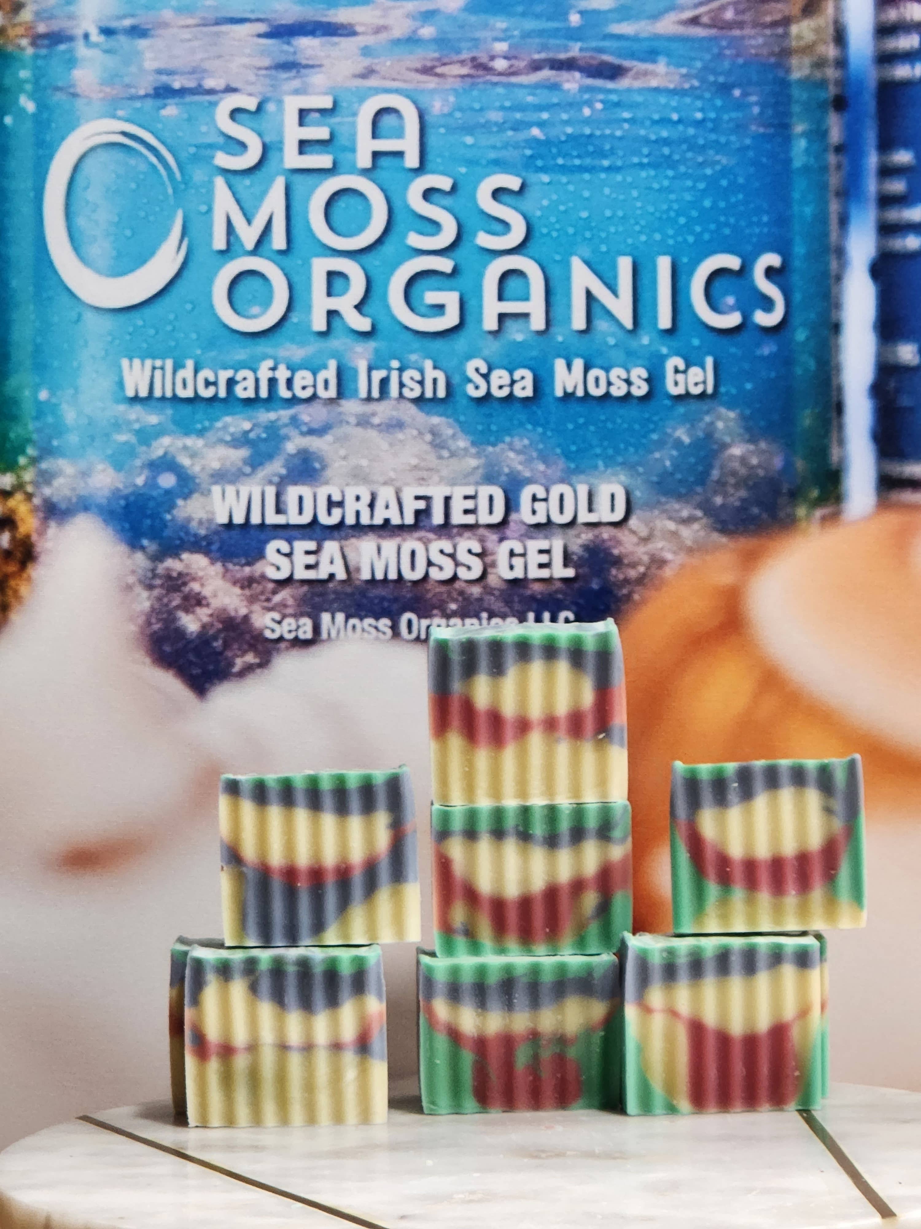 Sea Moss Organics LLC - Wholesale Bar Soap - Sea Moss & Organic Extra Virgin Oil & Turmeric Bar Soap2