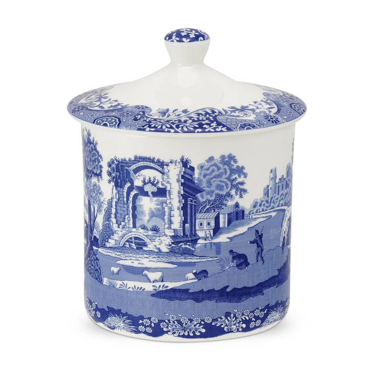 Spode Blue Italian 7.5 Inch Storage Jar for wholesale by Portmeirion, Spode, Pimpernel, Nacthmann, Wrendale Designs