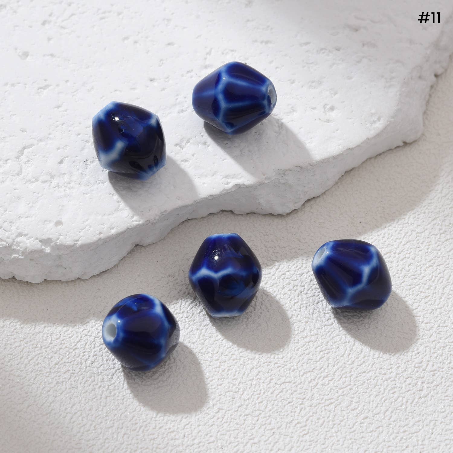 Beads Creation - Wholesale Beads - Diamond Ceramic Bead Sparkling Gemstone Spacer ORG27810