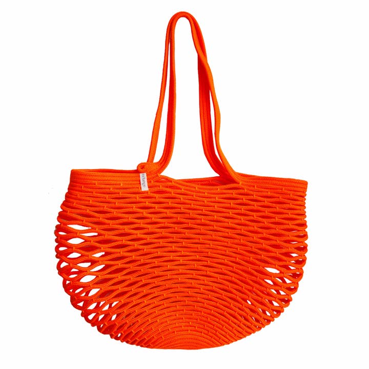 Bolsa de red - Naranja neón para venta al por mayor de Mia Mélange