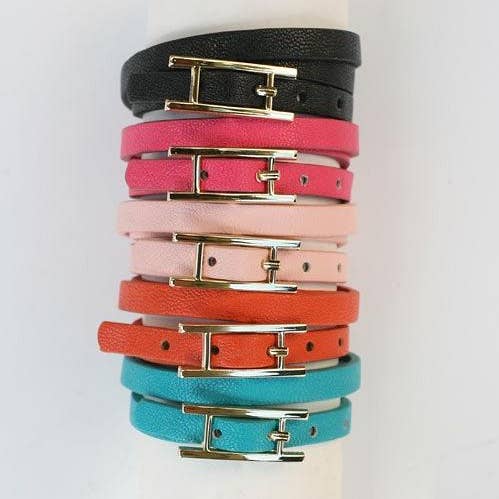 Armband Plaat gesp dubbele wikkel Leer 675B045 voor wholesale door Zirconmania Wholesale Fashion Jewelry