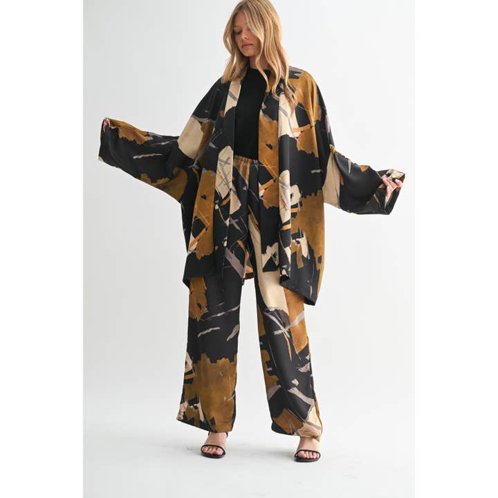 KIMONO ESTAMPADO ABSTRACTO para venta al por mayor de FUN2FUN