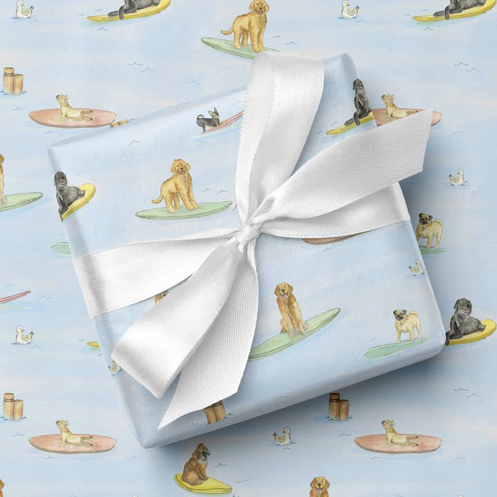 Cadeauverpakking - Honden Surfen voor wholesale door emmy+olly