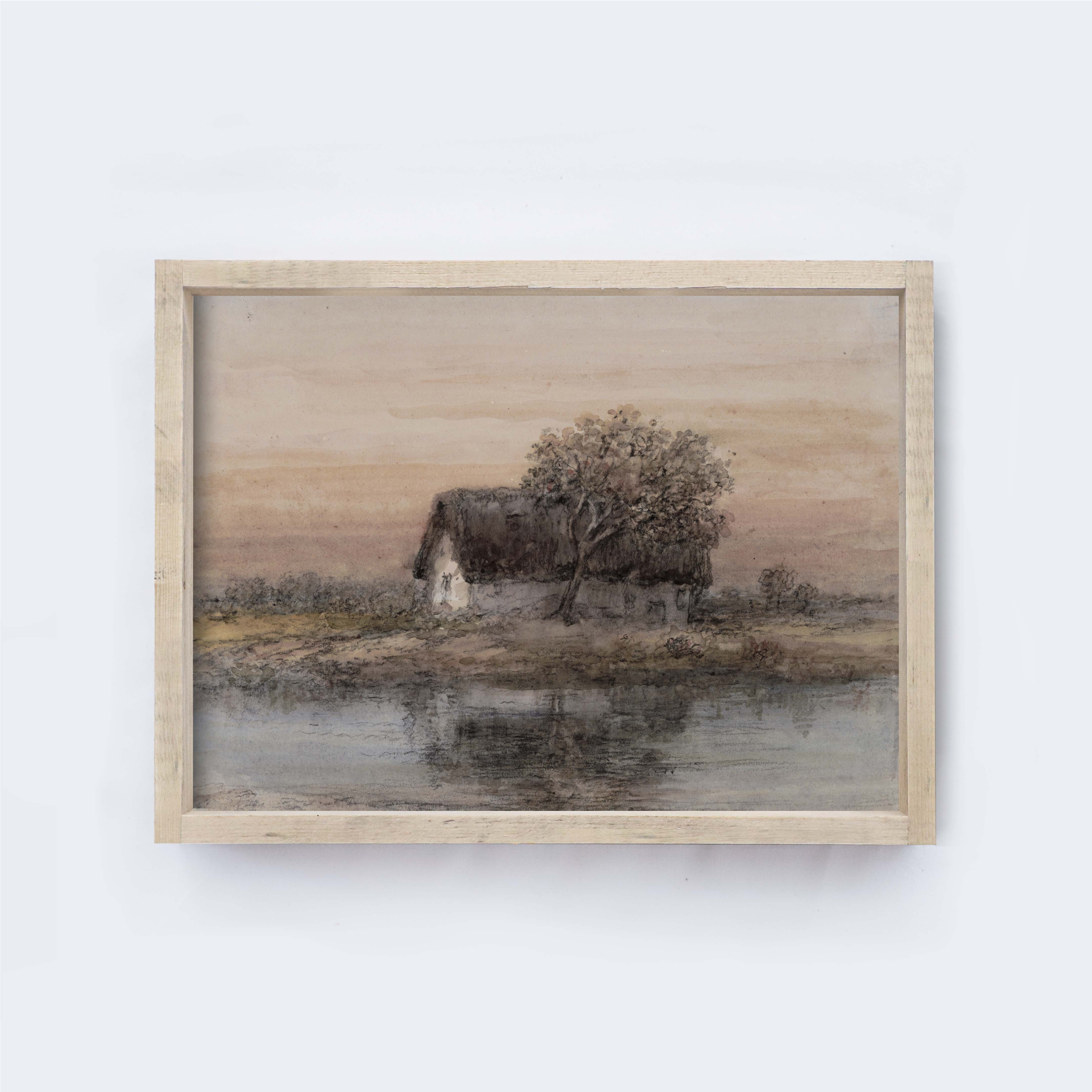 Hoekstra Decor - Wholesale Art Print - Vintage Art Print | Cottage By The Water A2831