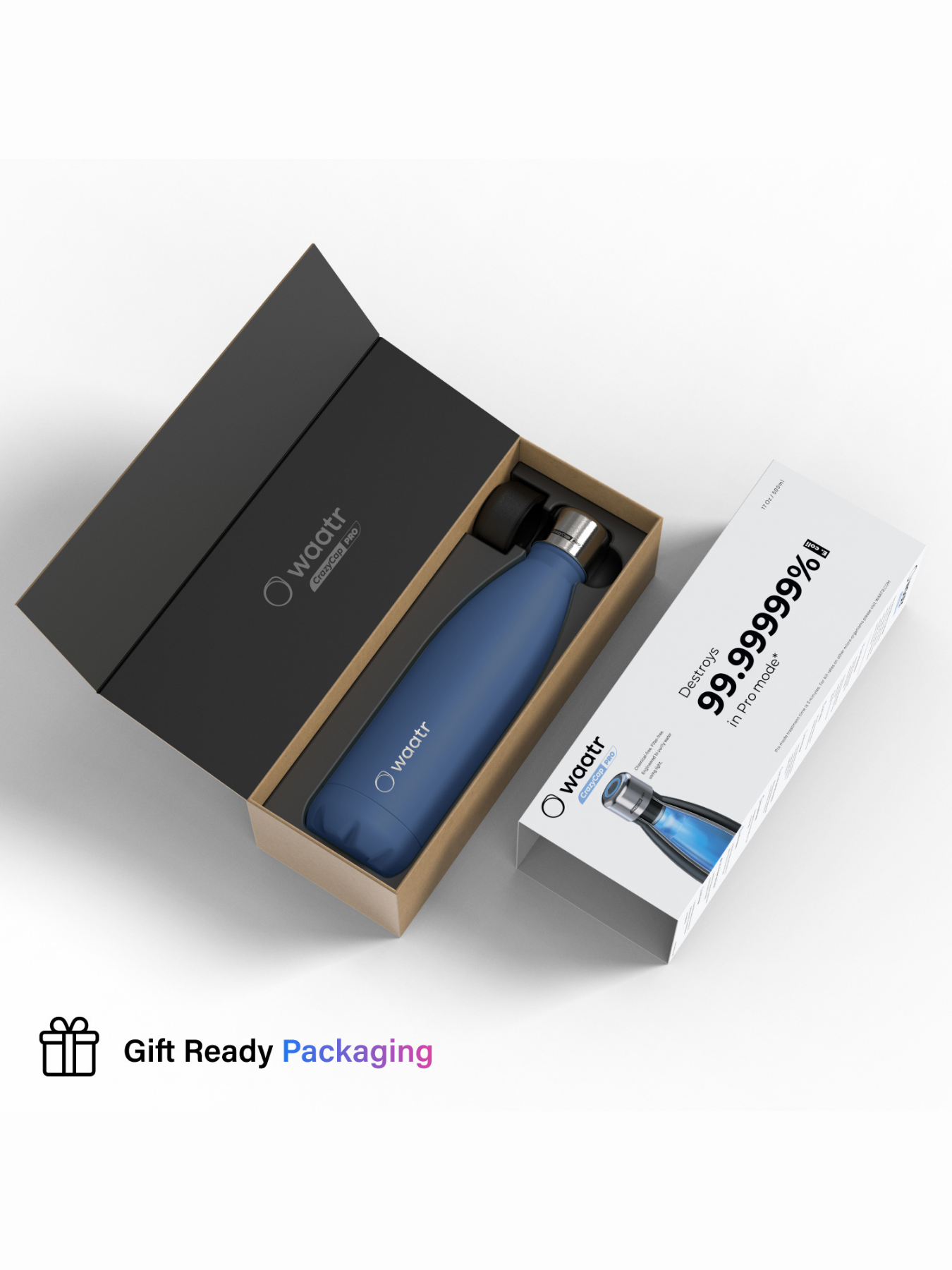 Waatr – Garrafa de água por atacado – Garrafa de purificação de água CrazyCap Pro20