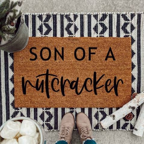 Joyeux Noel Outdoor Coir Doormat for wholesale by Haddy Jack’s Design Co.